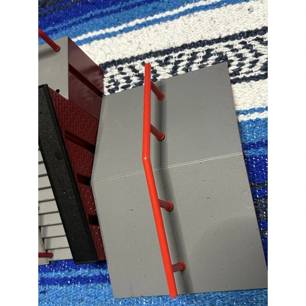 Tech Deck Skate Park Playset Ramp Stairs Rail Gray Red Black Plastic